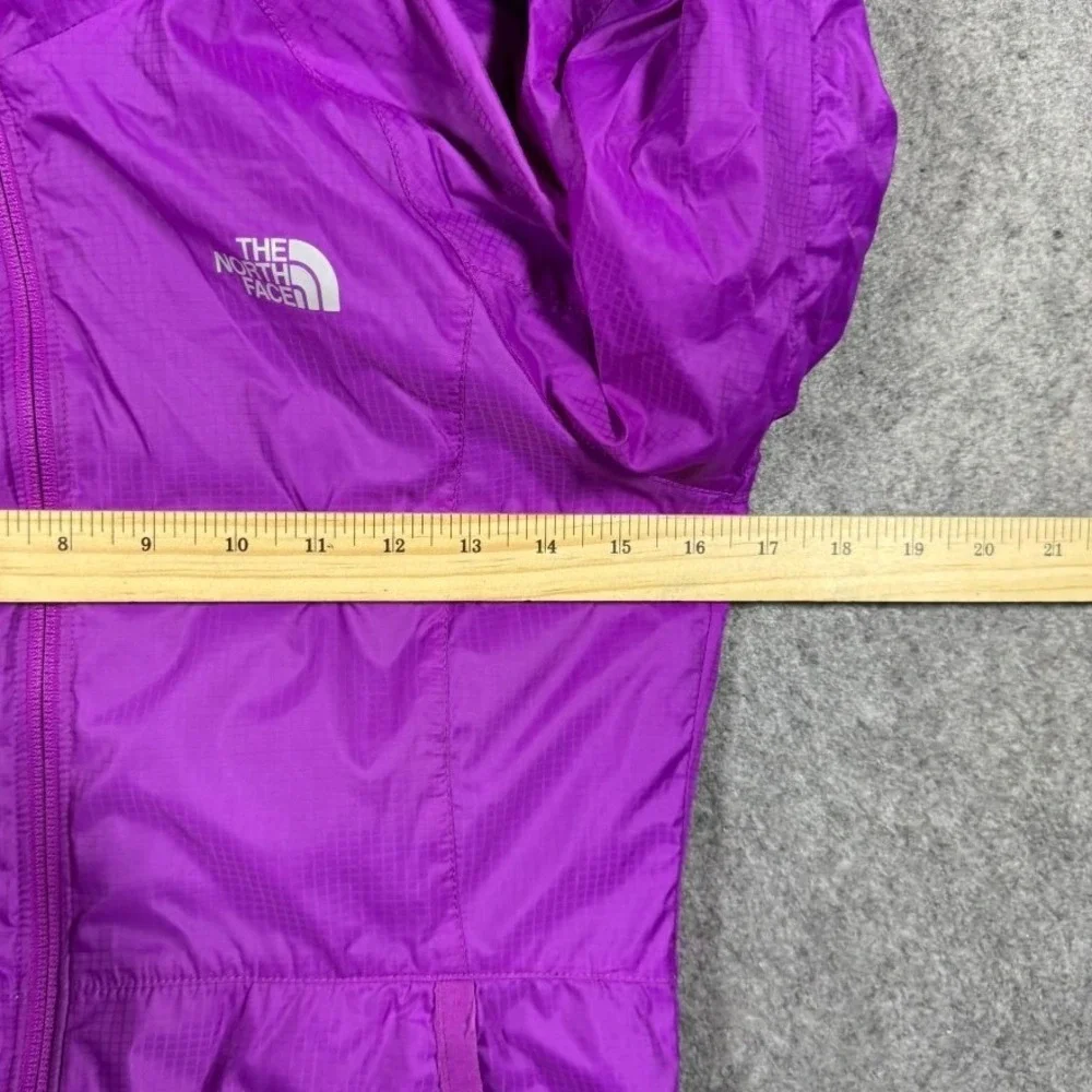The North Face Womens Purple Ripstop Fleece Lined Hooded Jacket S12 Small Hiking
